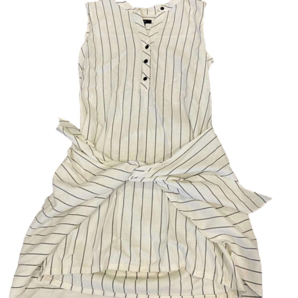 Drew sheath dress with tie waist